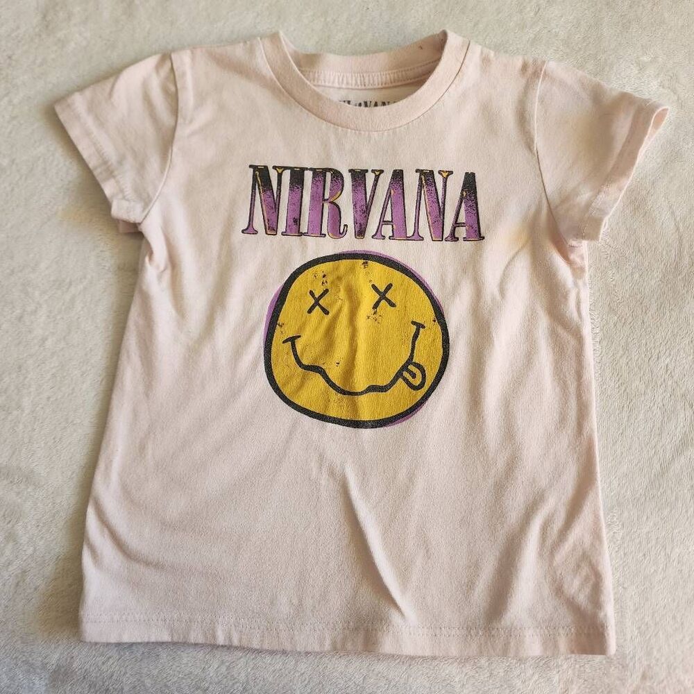 Nirvana  Cream Colored Graphic Tshirt Size 3t